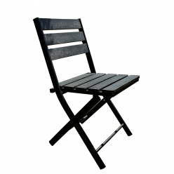 야외 접이식 일반 의자-블랙