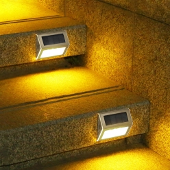 태양광 스테인리스 3구 LED 벽부등 계단등 6p