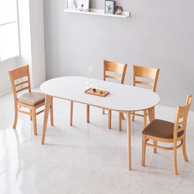 이노센트 리바이 원형 타원형 2ㆍ4ㆍ6인 카페 식탁 테이블